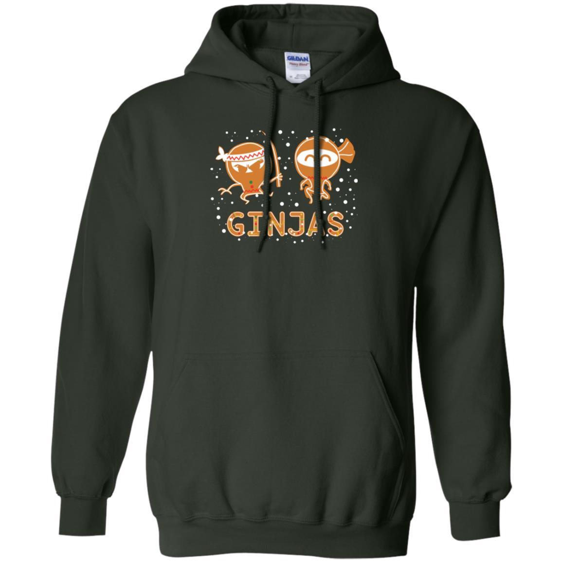 Christmas T-shirt Ginjas Forest Green