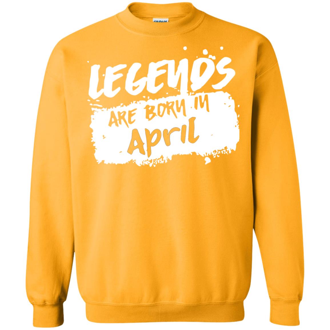 April Birthday Shirt Legends Are Born In April Gold