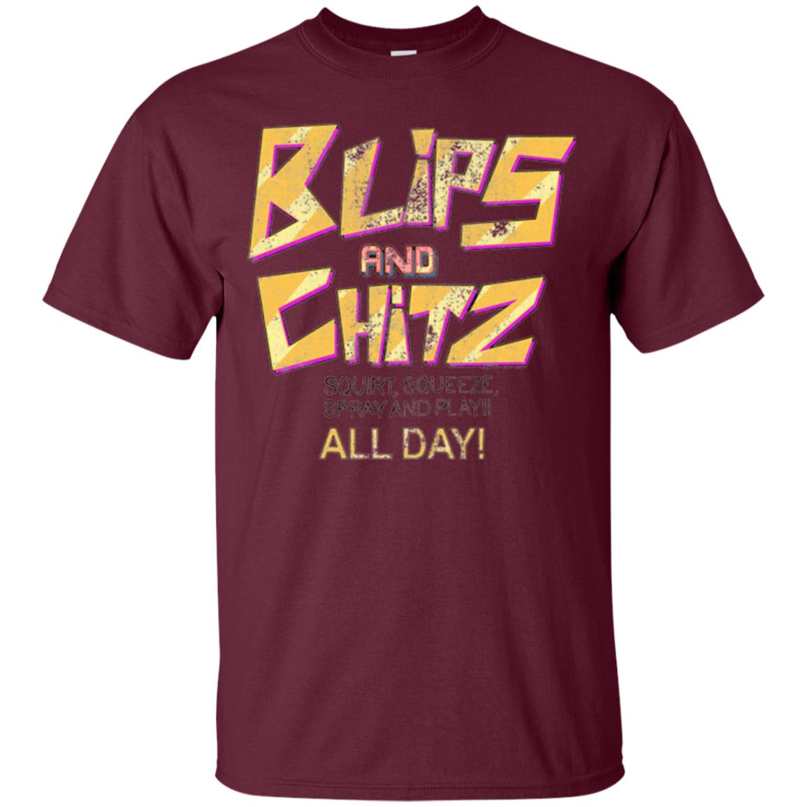Cartoon T-shirt Vintage Blips And Chitz Maroon