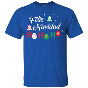 Chirstmas T-Shirt Feliz Navidad Ho Ho Ho