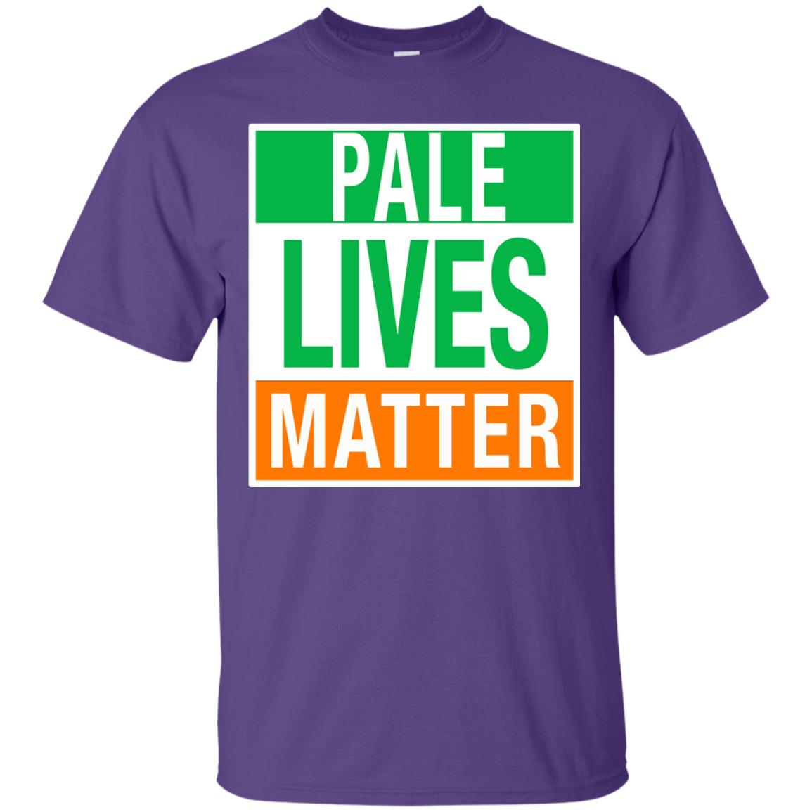 Saint Patrick_s Day T-shirt Pale Lives Matter Purple