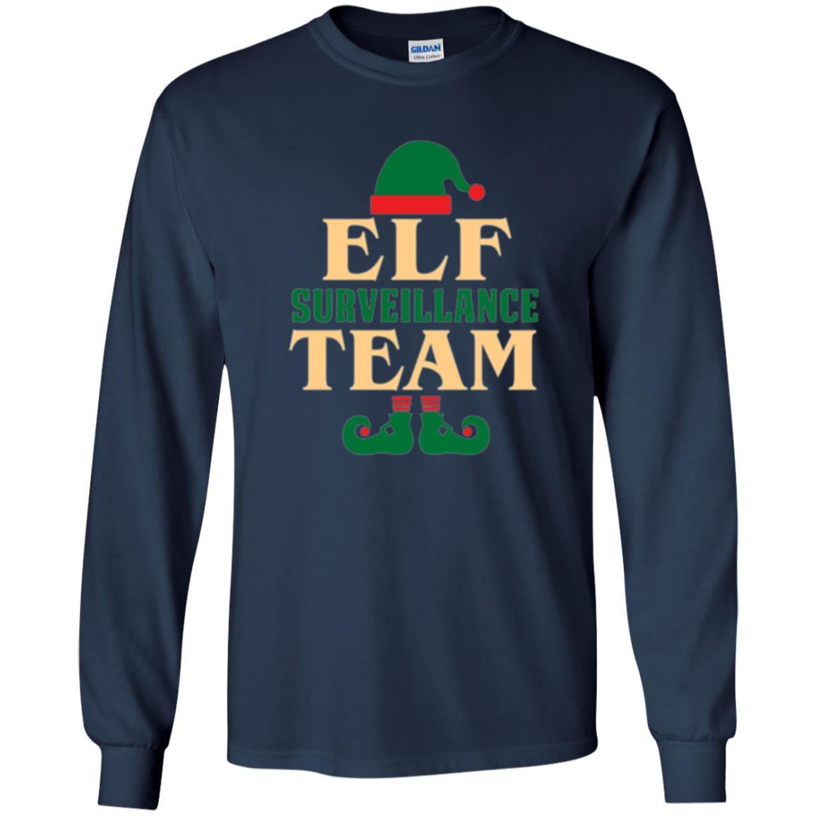 Christmas T-shirt Elf Surveillance Team T-shirt Navy