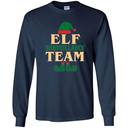 Christmas T-shirt Elf Surveillance Team T-shirt Navy