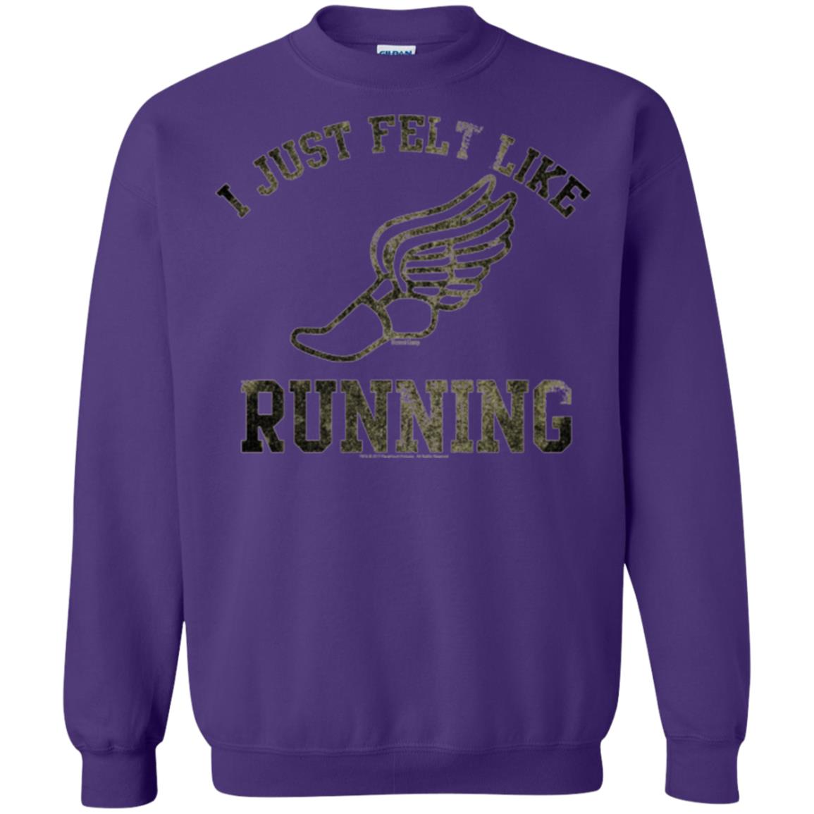 Movie T-shirt I Just Felt Like Running Purple