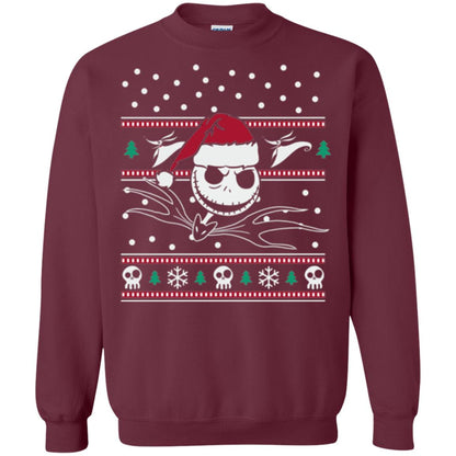 Disney Nightmare Before Christmas Holiday Christmas T-shirt Maroon