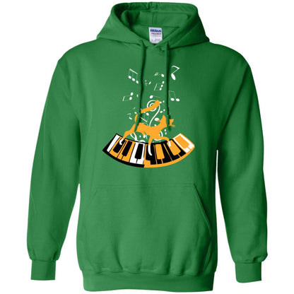 Cat Plays Piano Shirt For Mens Womens Irish Green