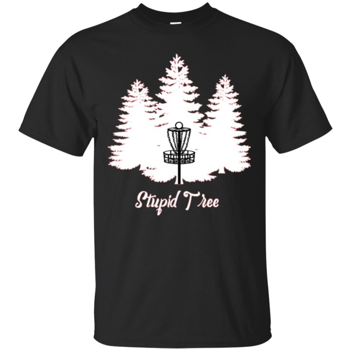 Disc Golf T-shirt Stupid Tree Black