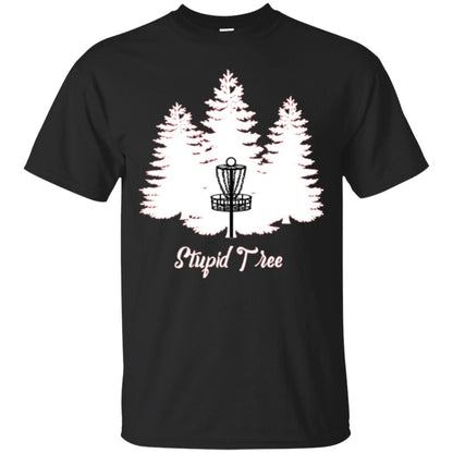 Disc Golf T-shirt Stupid Tree Black