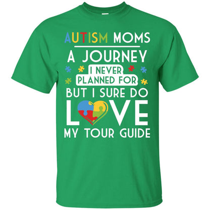 Autism Mom Shirt Autism Mom A Journey Of Love Irish Green