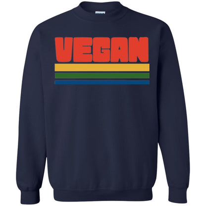 Vegan T-shirt Retro Style Veganism Navy