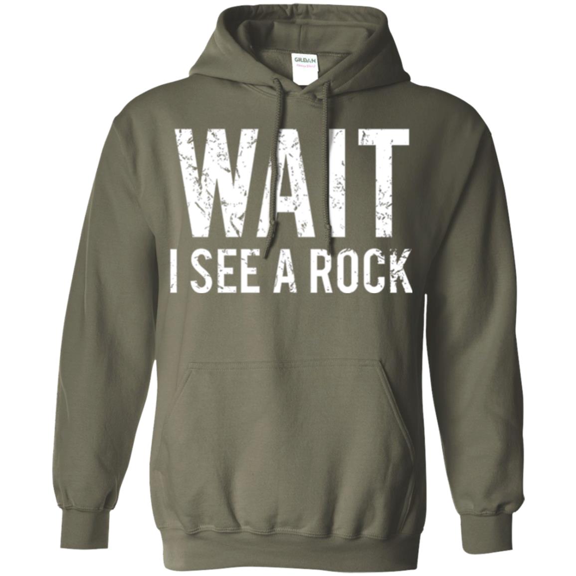 Geology T-shirt I See A Rock Military Green