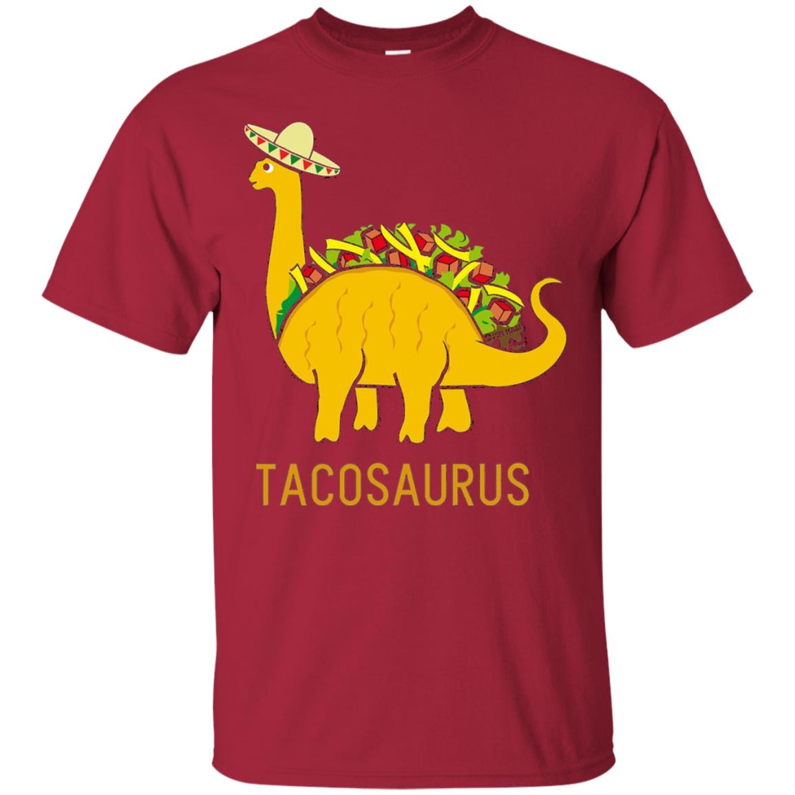 Tacosaurus Cinco De Mayo Funny Taco Dinosaur Shirt Cardinal