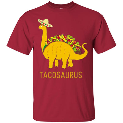 Tacosaurus Cinco De Mayo Funny Taco Dinosaur Shirt Cardinal