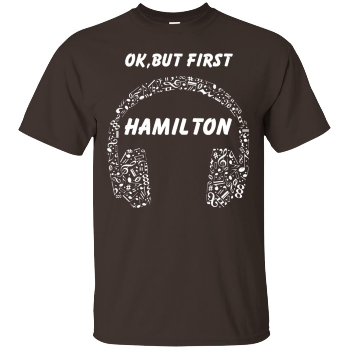 An American Musical Ok, But First Hamilton Ear Phones Dark Chocolate