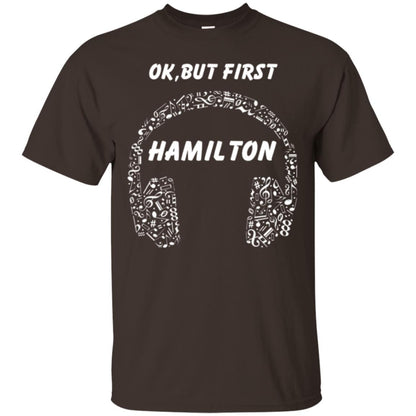 An American Musical Ok, But First Hamilton Ear Phones Dark Chocolate