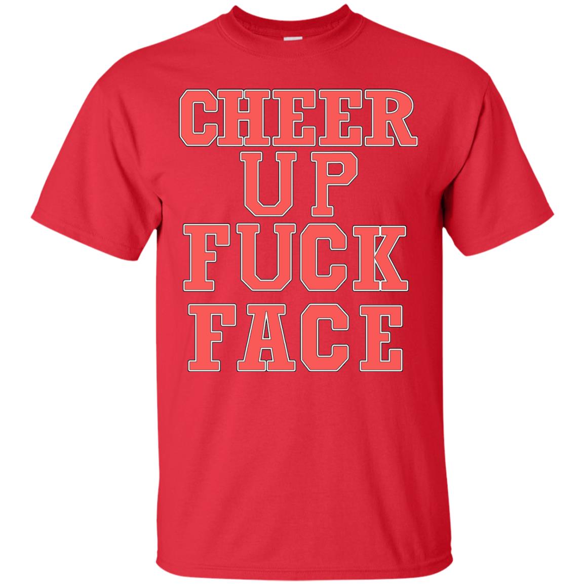 Cheer Up Face Shirt Red