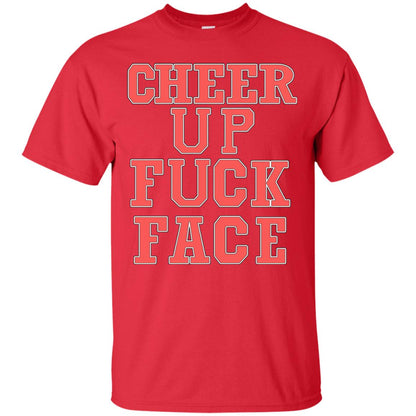Cheer Up Face Shirt Red