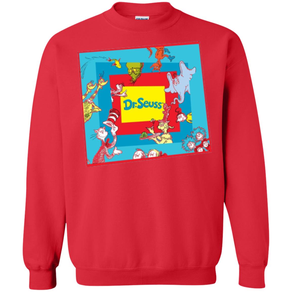 Dr. Seuss Character National Wear Red Day T-shirt Red