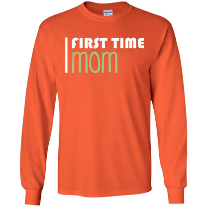First Time Mom New Mom Shirt Orange