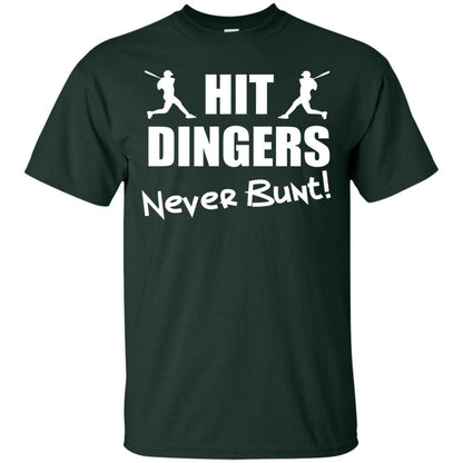 Hit Dingers Never Bunt Premium Shirt Forest