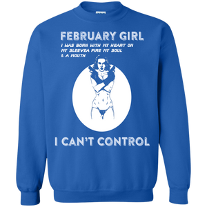 February Girl I Was Born With My Heart T-shirt