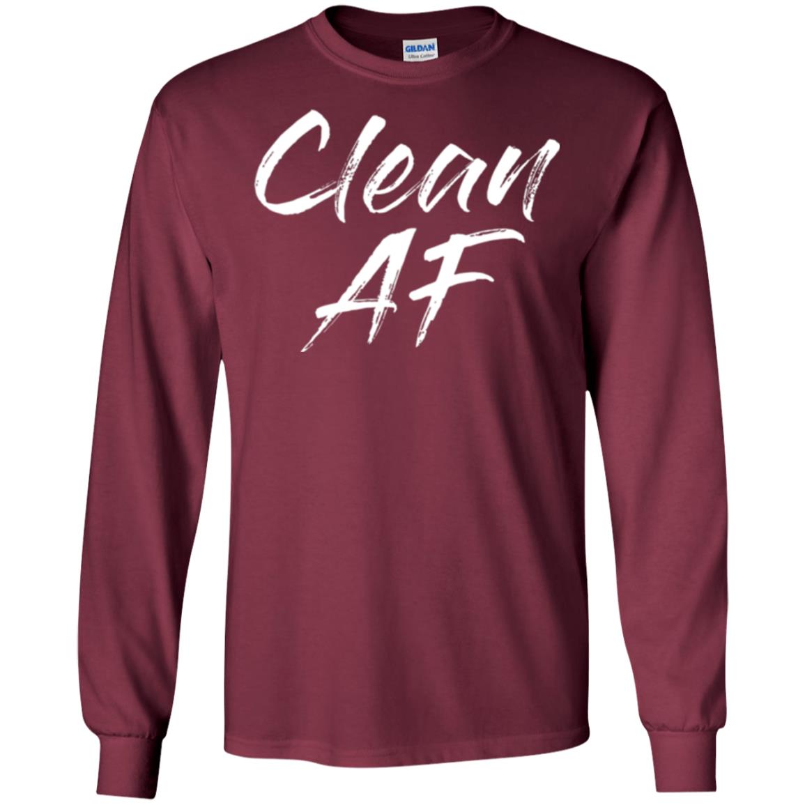 Clean Af T-shirt Maroon
