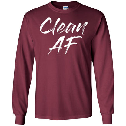 Clean Af T-shirt Maroon
