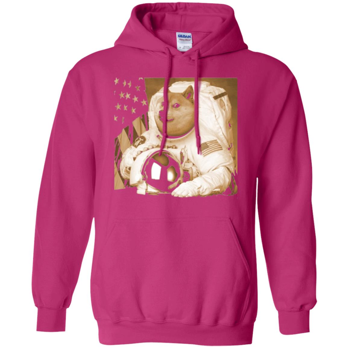 Astronomy T-shirt Dogecoin Moon Astronaut Crypto Heliconia