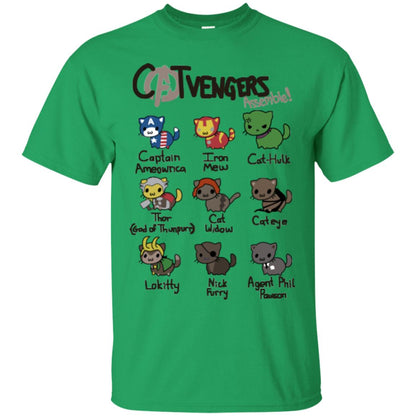 Catvengers Cat Lover Shirt Irish Green