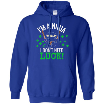 Ninja Luck Green St. Patrick_s Day T-shirt Royal