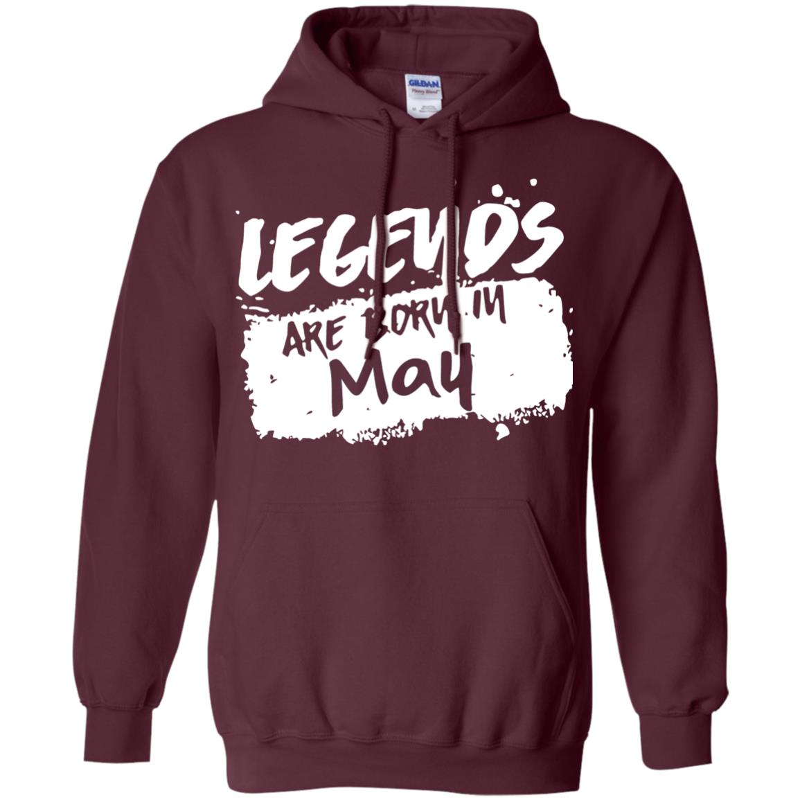 May Birthday Shirt Legends Are Born In May Maroon