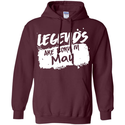 May Birthday Shirt Legends Are Born In May Maroon