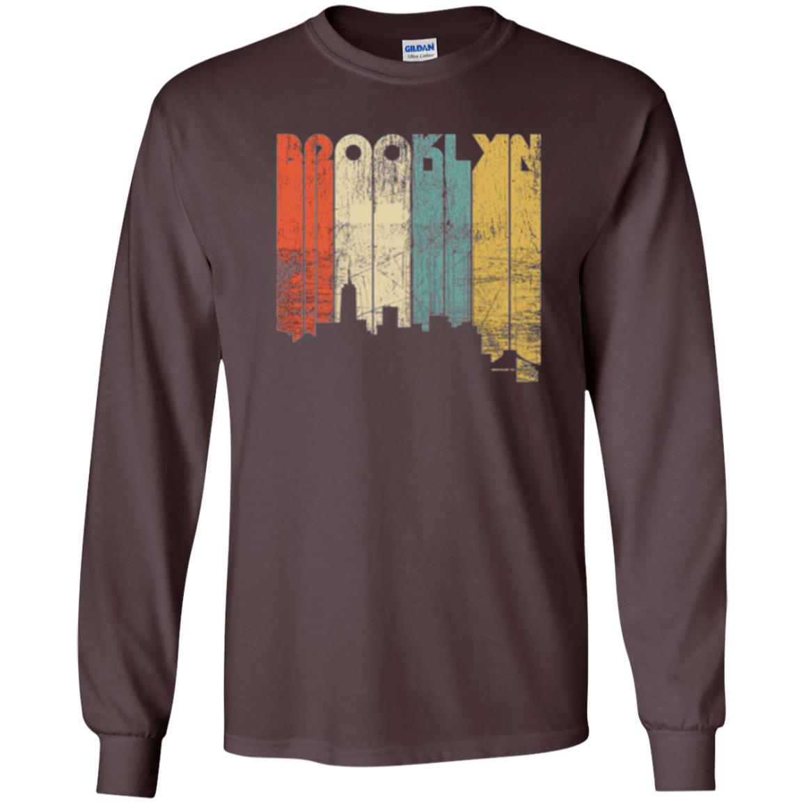 Brooklyn City New York State Vintage T-shirt Dark Chocolate