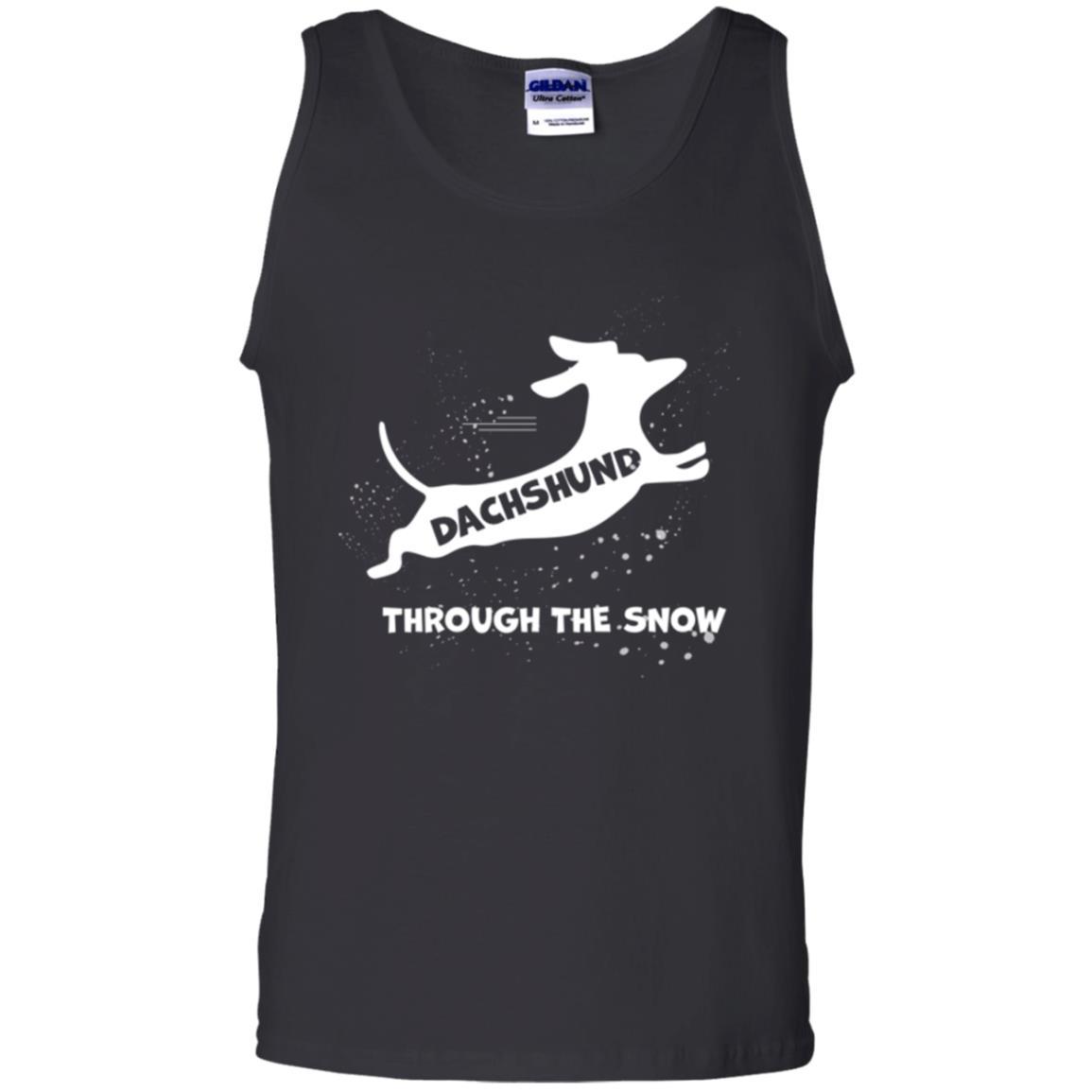 Dachshund Through The Snow T-shirt Black