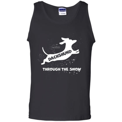 Dachshund Through The Snow T-shirt Black