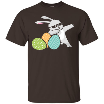 Easter Bunny Dabbing Gift Shirt For Dabbing Lover Dark Chocolate