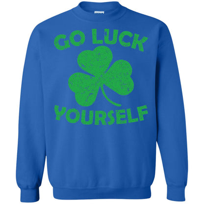 Go Luck Yourself St. Patrick_s Day T-shirt Royal