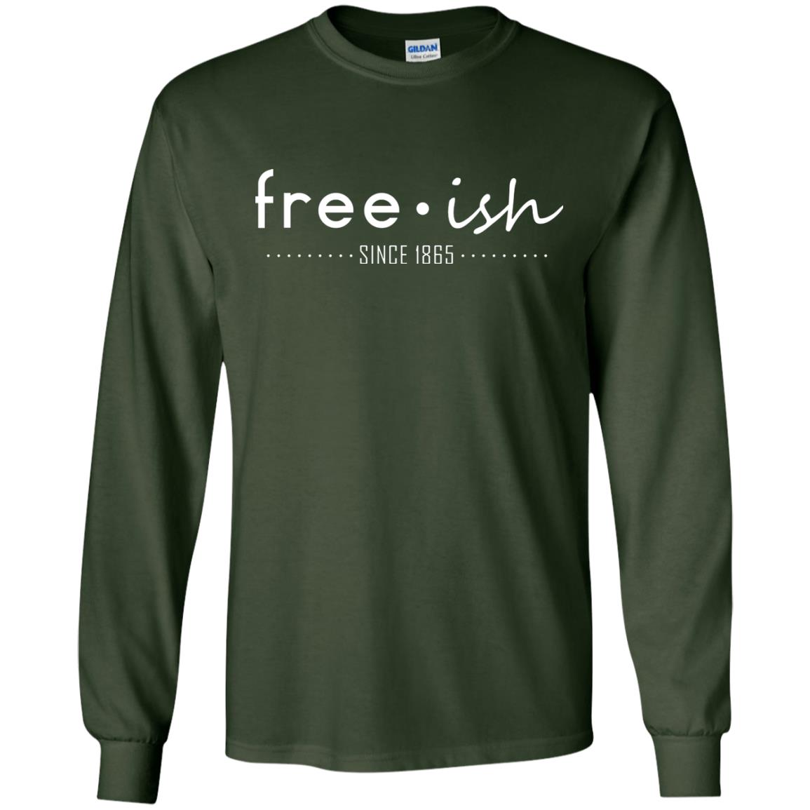 Free Ish Since 1865 Black Pride T-shirt Forest Green