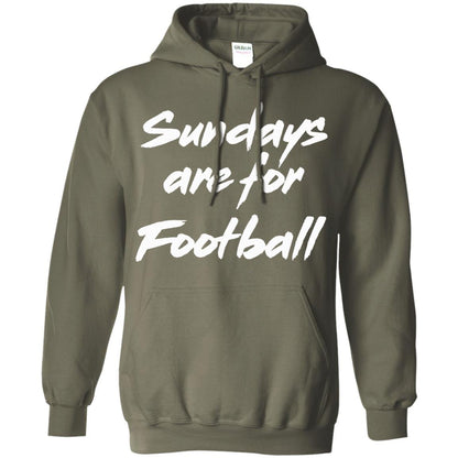 Football Lover T-shirt Sundays Are For Football Military Green