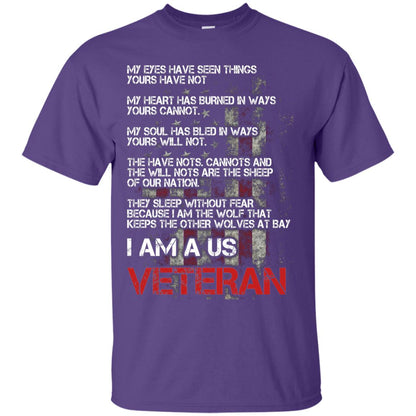 I Am A Us Veteran My Eyes My Heart My Soul Purple