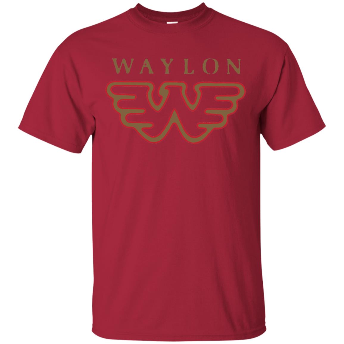 Waylon Jennings Flying W Logo Shirt Cardinal