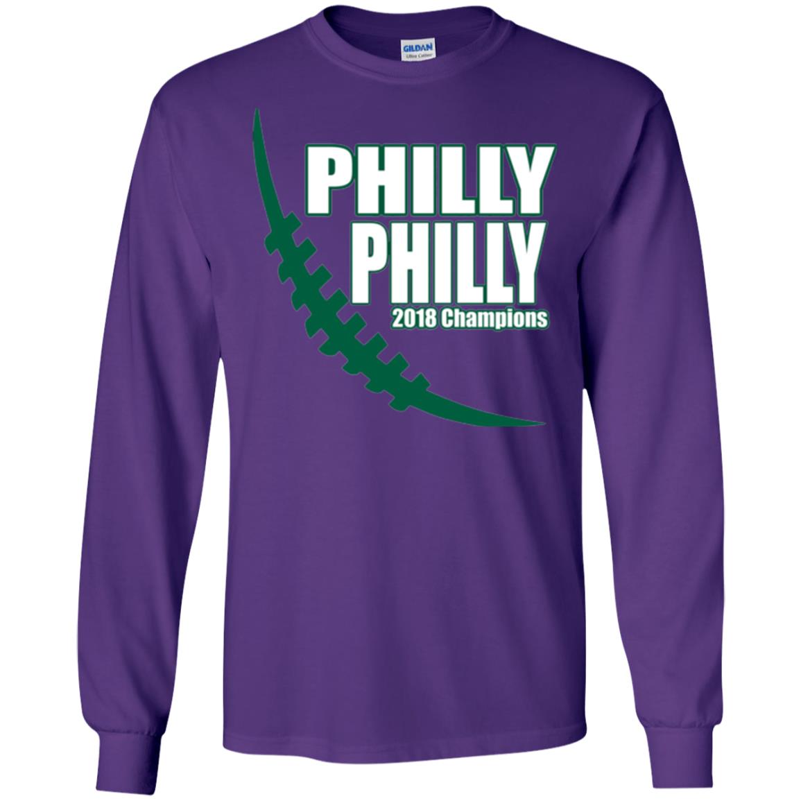 Football Lover T-shirt Philly Philly 2018 Championship Purple