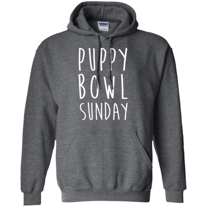 Football Dog Lover T-shirt Puppy Bowl Sunday T-shirt Dark Heather