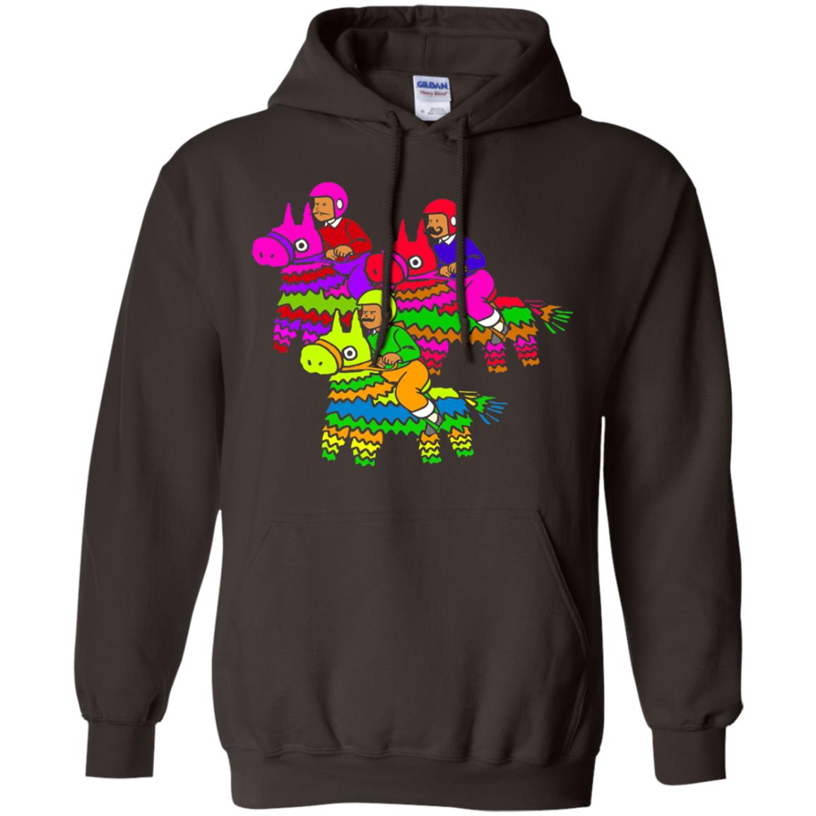 Cinco De Derby Pinata Jockeys Horse Race T-shirt Dark Chocolate