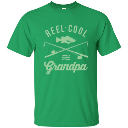 Fisherman T-shirt Retired Grandpa Reel Cool Irish Green