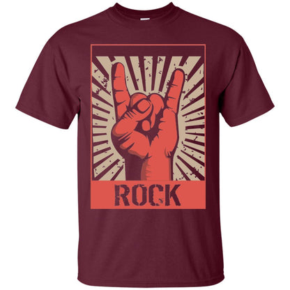 Vintage Rock Concert Band Poster 70s 80s Retro T-shirt Maroon