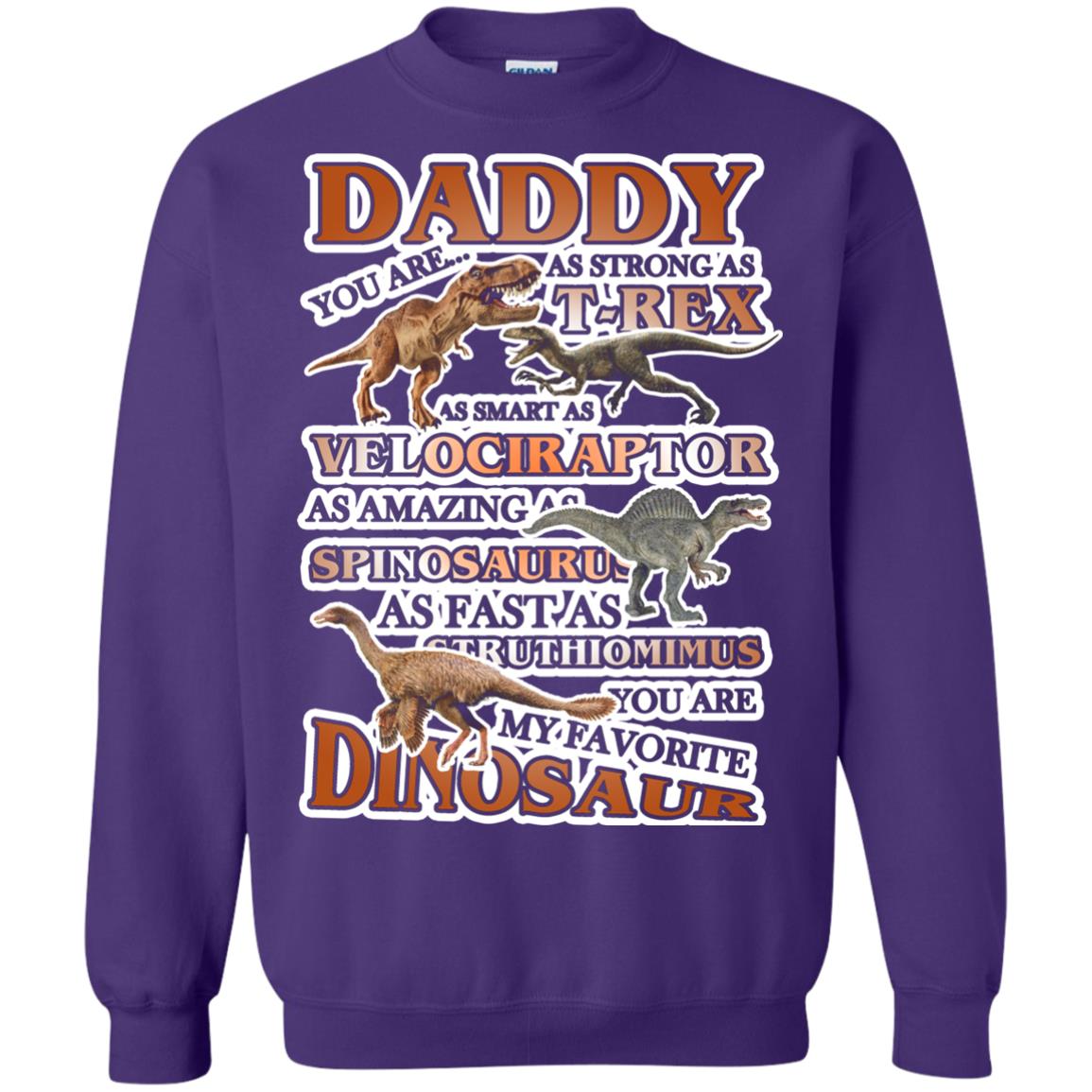 Daddy You Are My Favorite Dinosaur Shirt For Kids Purple