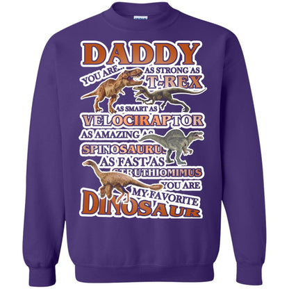 Daddy You Are My Favorite Dinosaur Shirt For Kids Purple