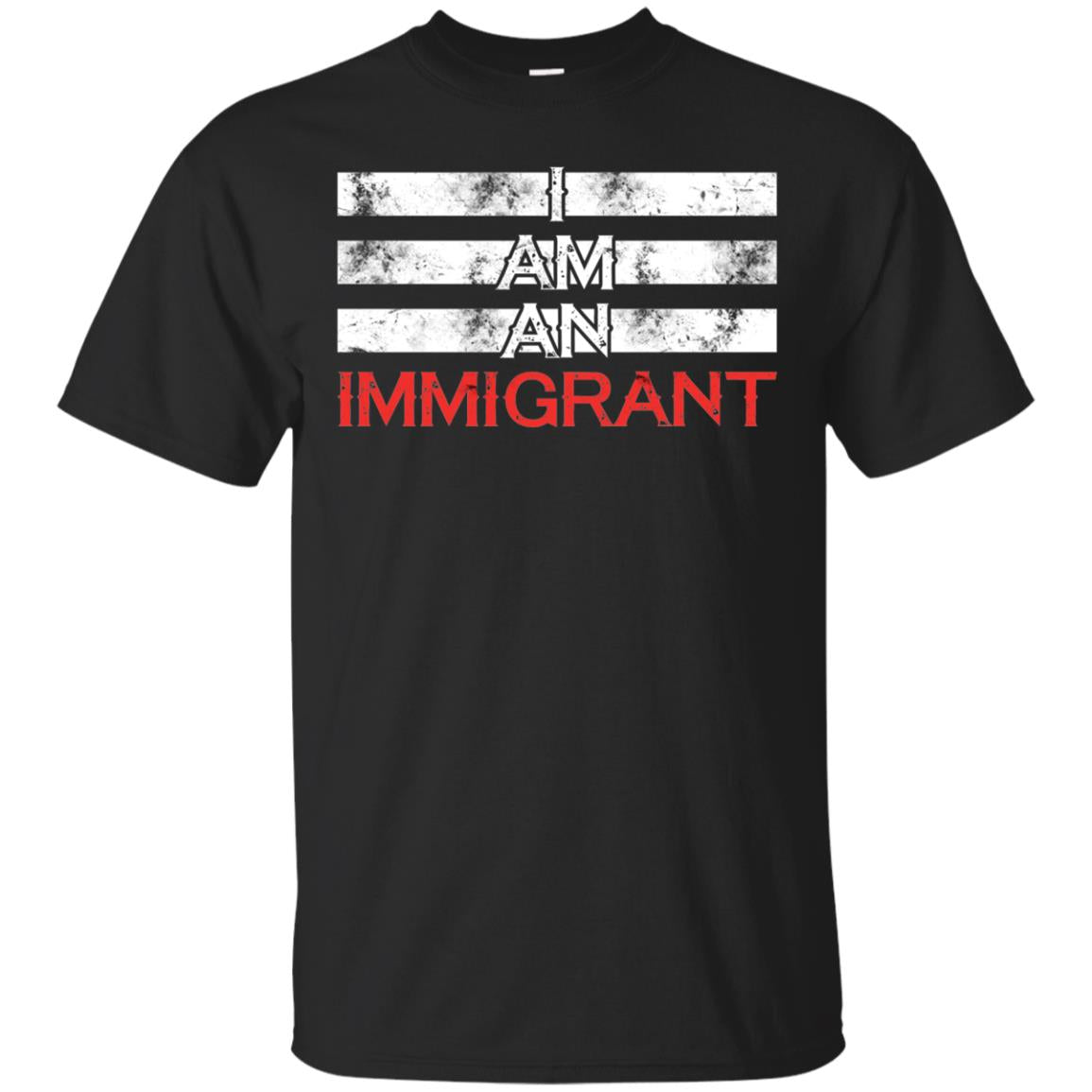 Migrant T-shirt I Am An Immigrant Black