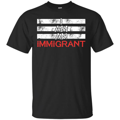 Migrant T-shirt I Am An Immigrant Black